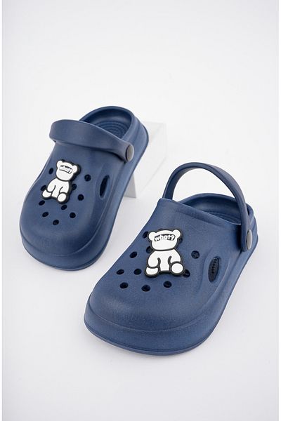 Slipcat Unisex dětské sandály-pantofle s figurální samolepkou