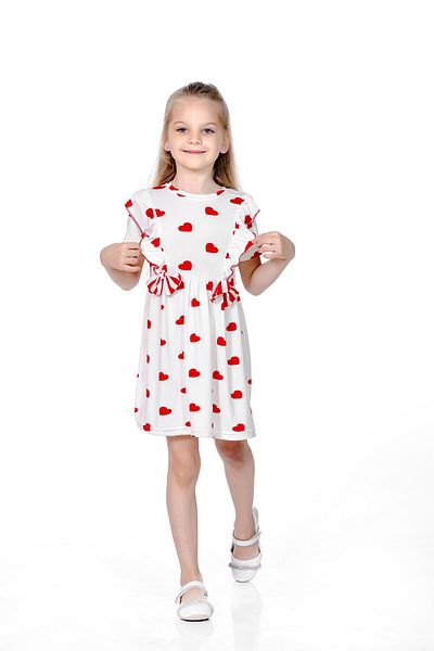 Kamex Girl's Heart Summer Dress