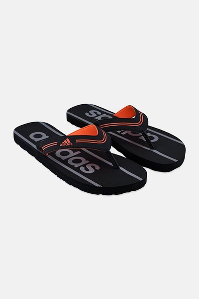 adidas Men Glossate Slip On Slippers, Black