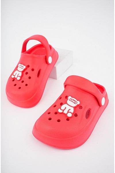 Slipcat Unisex dětské sandály-pantofle s figurální samolepkou