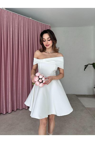 Mooi Butik Moreno Mini Dress 5032 - White