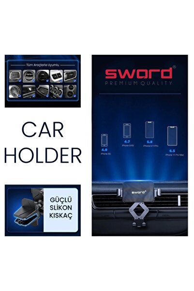 SWORD Ayarlanabilir Araç Içi Telefon Tutucu Her Telefon Için Uyumlu