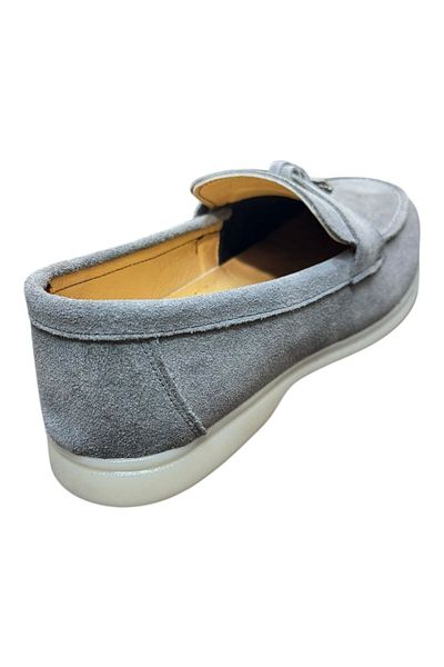 Greyybull Shoes γκρι loafer ανδρικά παπούτσια-καλοκαιρινά δερμάτινα ανδρικά παπούτσια
