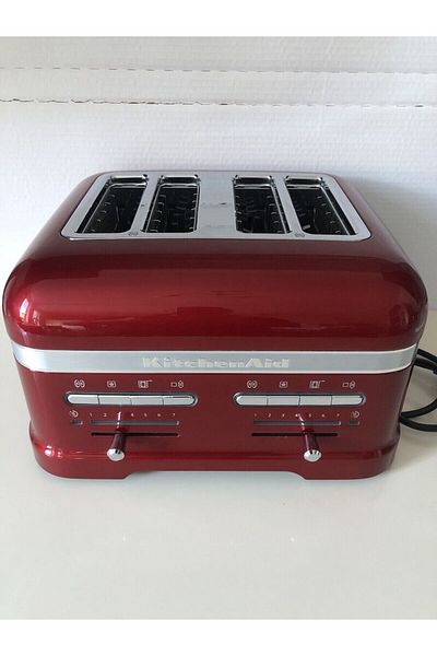 Kitchenaid - Candy Apple Artisan 4-Slot Toaster 5KMT4205BCA