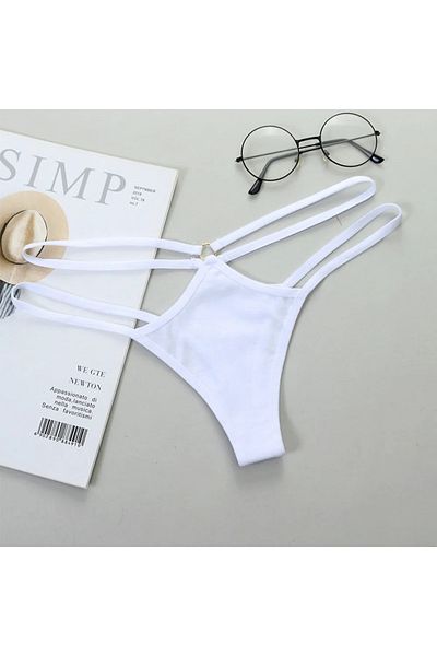 GECKO COLLECTION Tanga de damă cu inel dublu