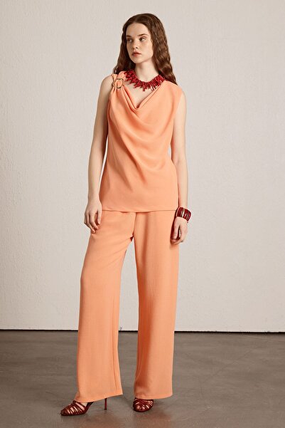 UPGRADE Degaje Yaka Bluz Oranj