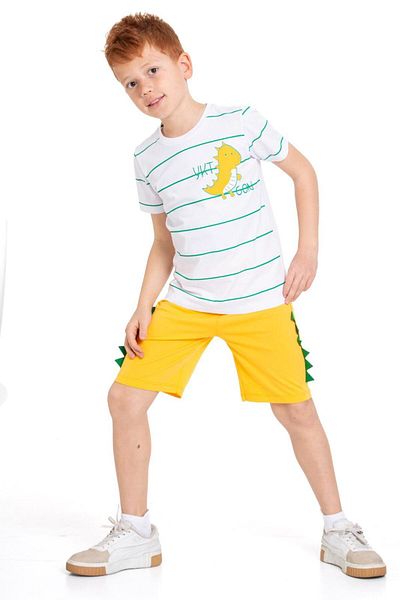 CiciTime Çocuk Modası Boy's Capri Casual Set with Summer Shorts