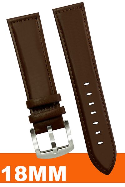 COBRA 18mm Fossil-Welder-Casio-Seiko-Omega-Armani Watch Compatible Leather Watch Band Strap Al11Sft18Mm