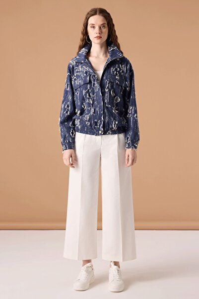 UPGRADE Kesik Denim Mont Lacivert