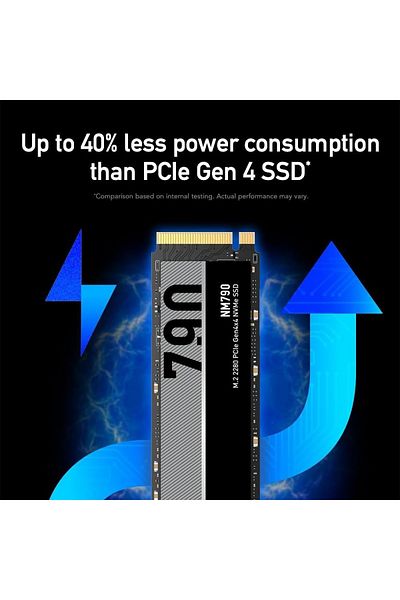 Lexar NM790 4TB M.2 2280 PCIe Gen4x4 NVMe SSD - سرعة قراءة تصل إلى 7400 ميجابايت/ثانية، بدون ذاكرة DRAM، متوافق مع PS5
