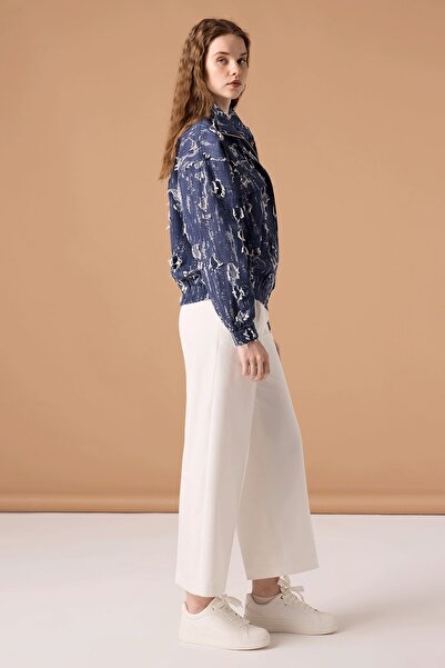 UPGRADE Kesik Denim Mont Lacivert