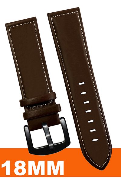 COBRA 18mm Fossil-Welder-Casio-Seiko-Omega-Armani Watch Compatible Leather Watch Band Strap Al11Sft18Mm