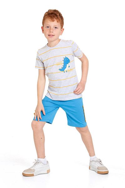 CiciTime Çocuk Modası Set casual Capri pentru băieți cu pantaloni scurți de vară
