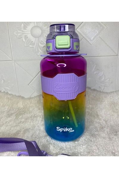 ACTIVEHOME - 1150ml Large Capacity Plastic Portable Sports Bottle Fitness Spike Beuty