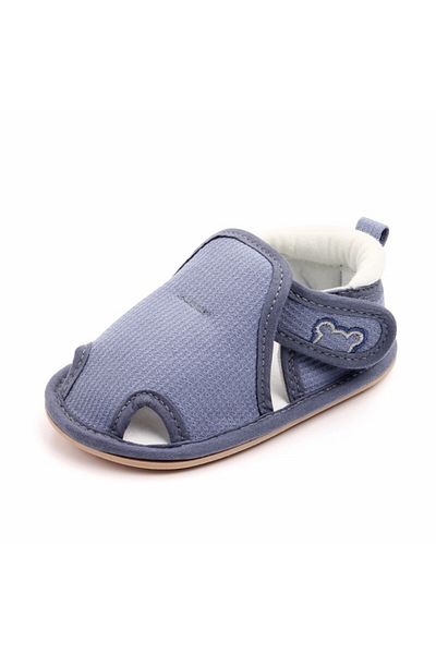 Superbaby Grey cut-out shoes for boys - Teddy