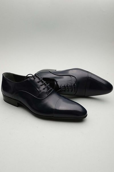 Gondol Piele autentică pentru bărbați Classic Bleumarin 40 Ttx.181
