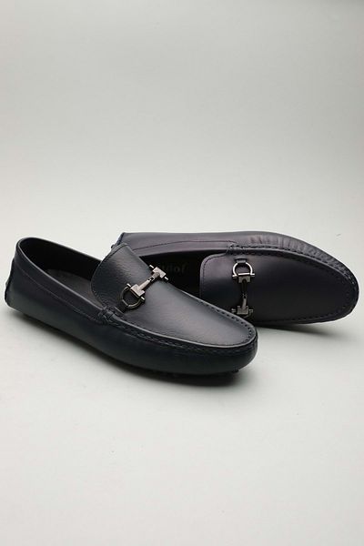 Gondol Men's Genuine Leather Classic Loafer Navy Blue 41 Ttx. 601142