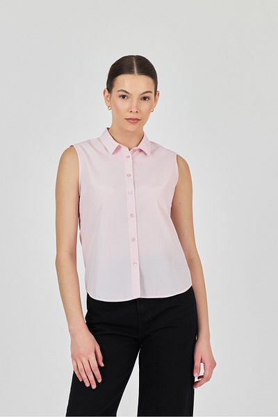 ÖNDER MODA Cămașă fără mâneci roz pudrat pentru femei