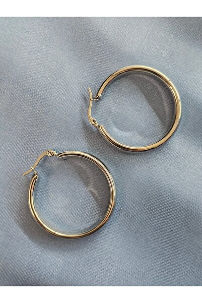 Elvinege Aksesuar Halka Çelik Küpe