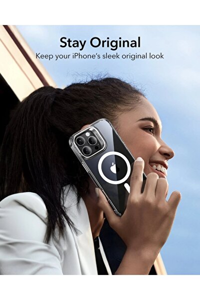 ESR iPhone 16 Pro Max Kılıf + Ekran Koruyucu Cam Halolock Magsafe Classic Hybrid Standlı Siyah