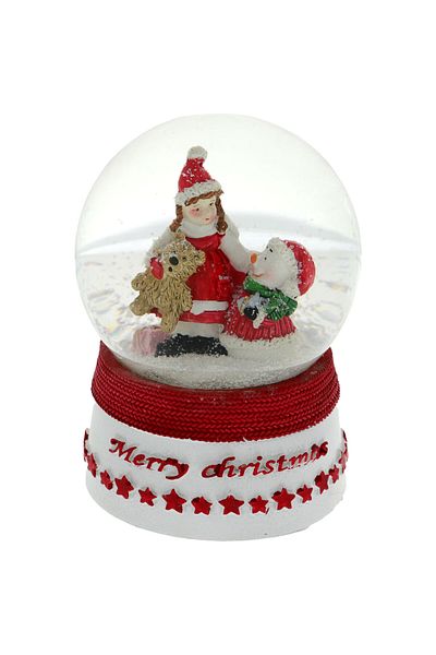 GiftExpress Glob zapada muzical merry christmas 14 cm