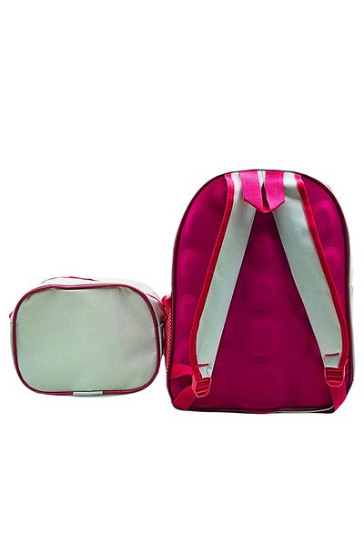 Gen-Of 2 Compartment Elsa School Backpack and Lunch Box Gray Code:1308