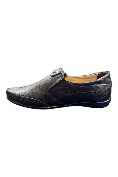 Greyybull Shoes Brown Leather Casual Men's Shoes-Black Sandal Shoes