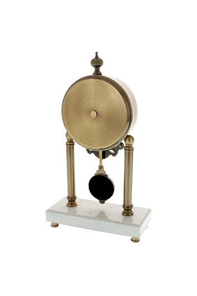 GiftExpress Retro marble clock with pendulum