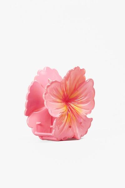 New Obsessions Tropical Hibiscus Strawberry Latch Buckle