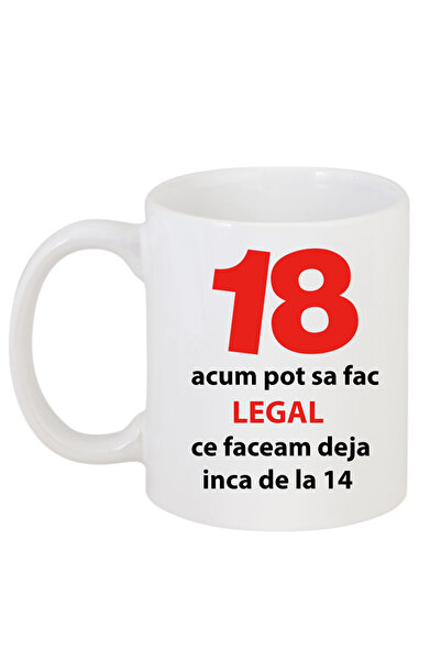 OEM Εξατομικευμένη λευκή κούπα "ενηλικίωση", INOVATIX®. 330ml