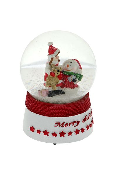 GiftExpress Glob zapada muzical merry christmas 14 cm