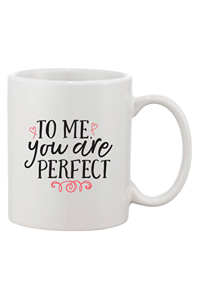 OEM Εξατομικευμένη λευκή κούπα 'Για μένα, είσαι τέλεια', INOVATIX®. 330 ml