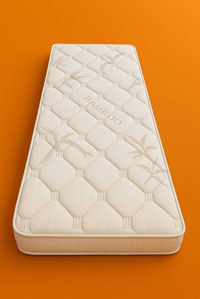 Brzn Yatak BRZN 80x130x20 bambu kumaş yaysız sünger yatak