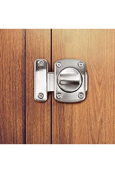 Generic QWORK Silver Metal Lock with Key Lock, Residential, Commercial, 1 Key Included