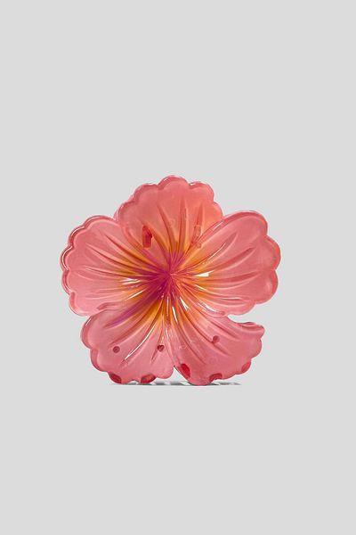New Obsessions Tropical Hibiscus Strawberry Latch Buckle