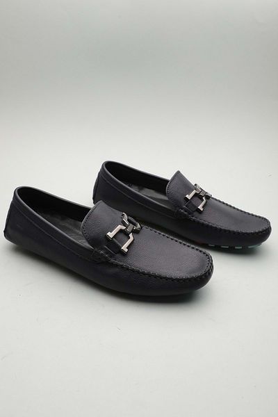 Gondol Loafer clasic pentru bărbați din piele naturală bleumarin 41 ttx. 601151