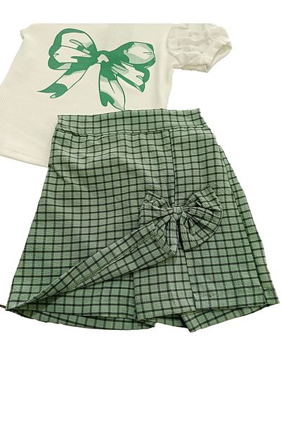 Kamex Children's Printed Bow Double Set