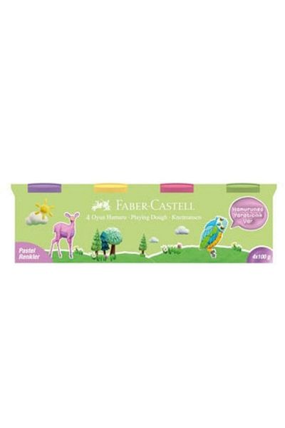 Faber Castell Pastel Colors 4X100Gr Play Dough