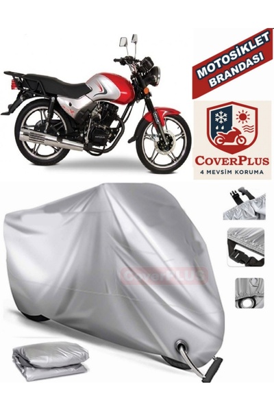 CoverPlus غطاء محرك دراجة نارية متوافق مع غطاء المحرك باللون الرمادي Falcon S...