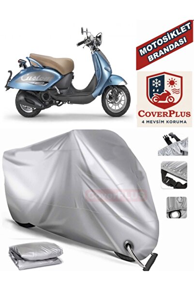 MotoEN Gray Lock Compatible Motor Tarpaulin Aprilia Mojito 125 Custom Motorcy...