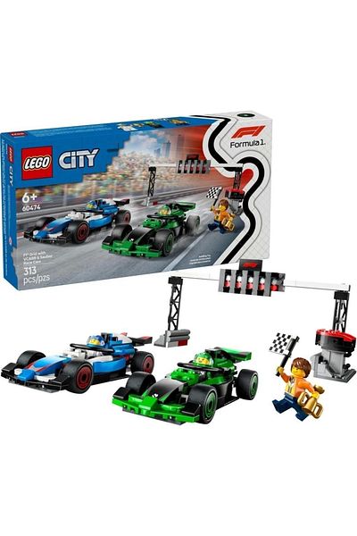 LEGO ® City Formula 1 F1 Grid with VCARB & Sauber 60474 Building Set for 6+ Year Old Kids (313 P)