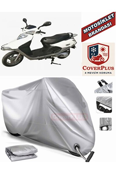 MotoEN Gray Lock Compatible Motor Tarpaulin Arora Ar 100T-2B Motorcycle Tarpa...