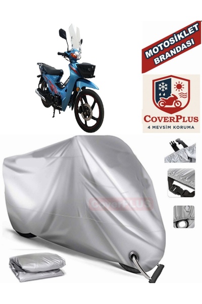 MotoEN Gray Lock Compatible Motor Tarpaulin Apachi Myra Motorcycle Tarpaulin ...