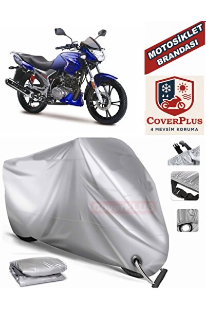 MotoEN Gray Lock Compatible Motor Tarpaulin Haojue Hj 150-9 Motorcycle Tarpau...