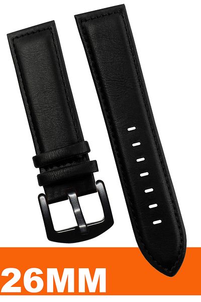 COBRA 26mm Fossil-Welder-Casio-Seiko-Omega-Armani Watch Compatible Leather Watch Band Strap Al11Sft26Mm