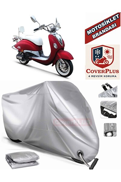 AutoZEL Kuba Nirvana 150 غطاء من القماش المشمع للدراجة النارية (متوافق مع القفل)