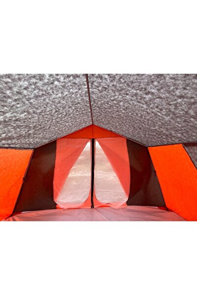 Zey Camping 2+0 DOUBLE KAMP ORMAN ŞANTİYE DEPO ÇADIRI 6 KİŞİLİK ( KAPIDA SİNEKLİK MODELLİ )