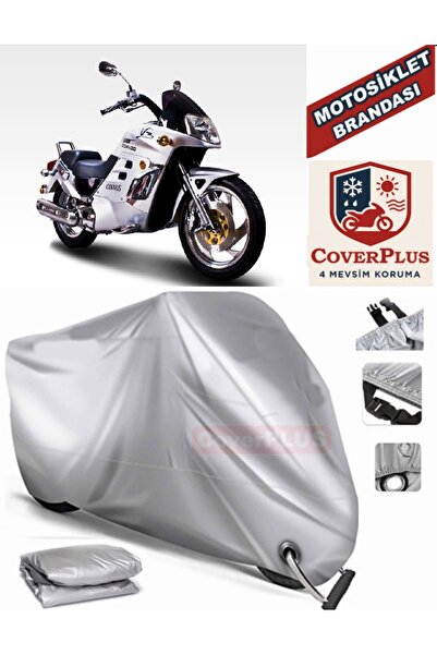 MotoEN Gray Lock Compatible Motor Tarpaulin Dorado Corvus Motorcycle Tarpauli...