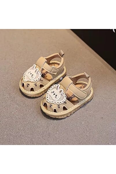 Pure Boutique Кремави сандали с отворени пръсти - Зайче