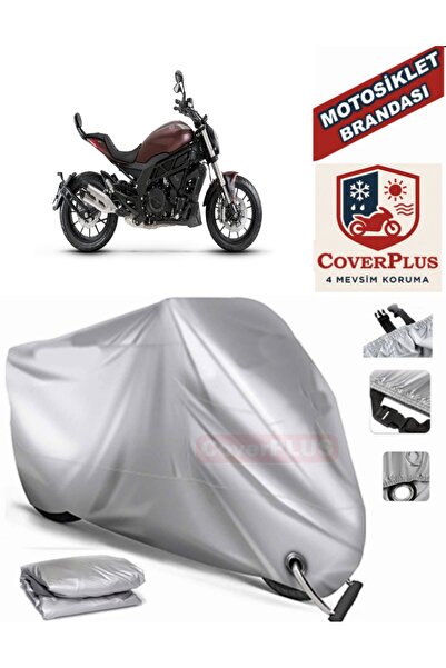 MotoEN Gray Lock Compatible Motor Tarpaulin Benelli 502-C Motorcycle Tarpauli...